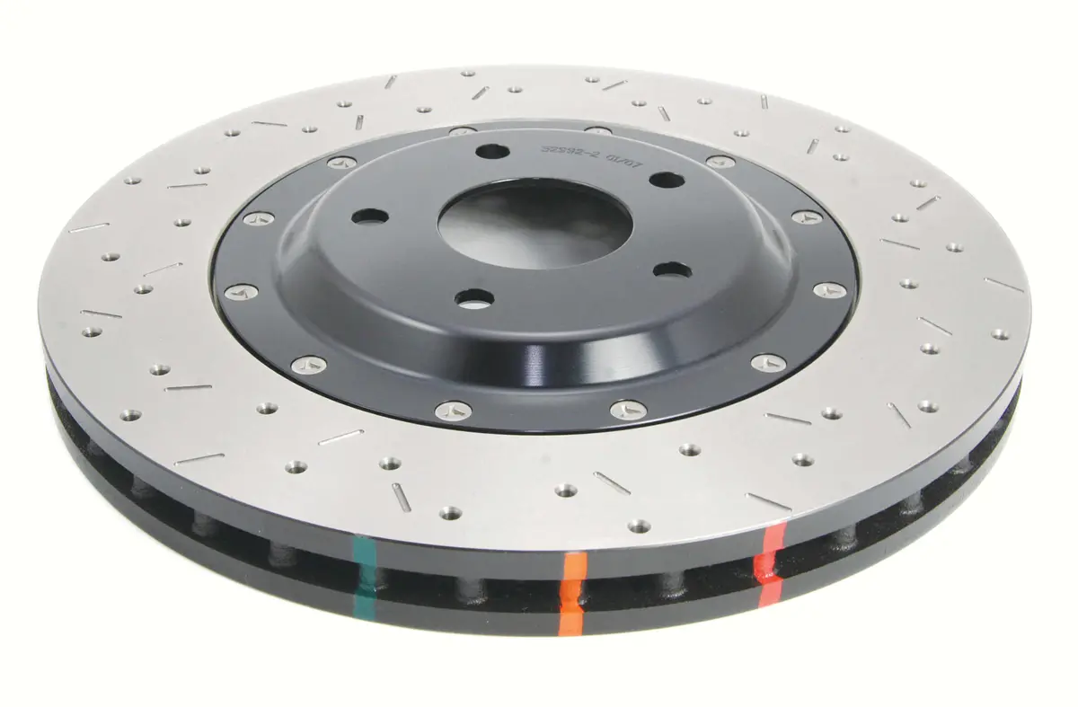 2006-2008 Chevrolet Corvette & More | Dba 5000 Series Fully Assembled 2-Piece X2 Cross-Drilled/Slotted Brake Rotor [Front] | Dba52992blkxs 1