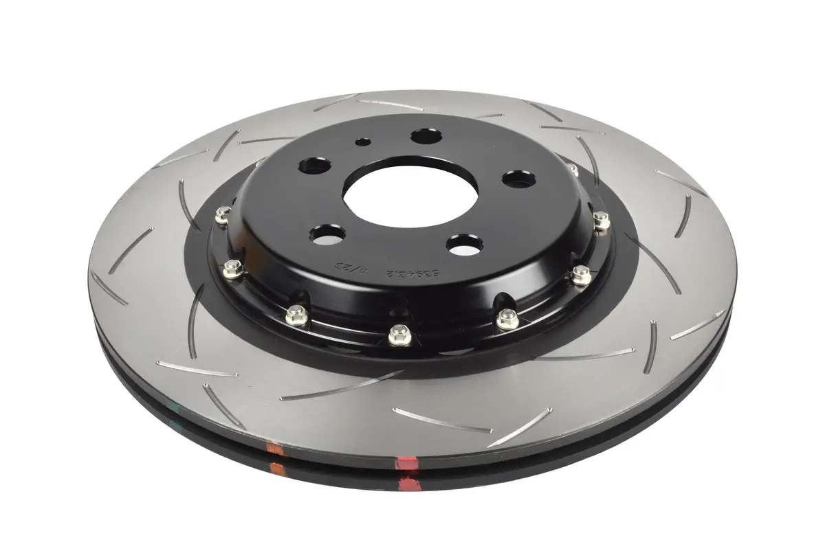 2019-2024 Tesla 3 Performance | Dba 5000 Series Fully Assembled 2-Piece T3 Slot Brake Rotor [Rear] | Dba53943blks 1