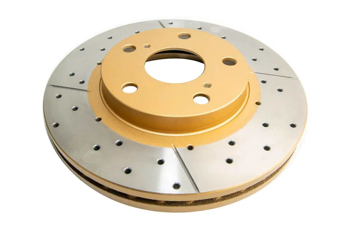 1998-2006 Toyota Camry & More | Dba Street Series Gold Cross-Drilled/Slotted Brake Rotor [Front] | Dba735x 1