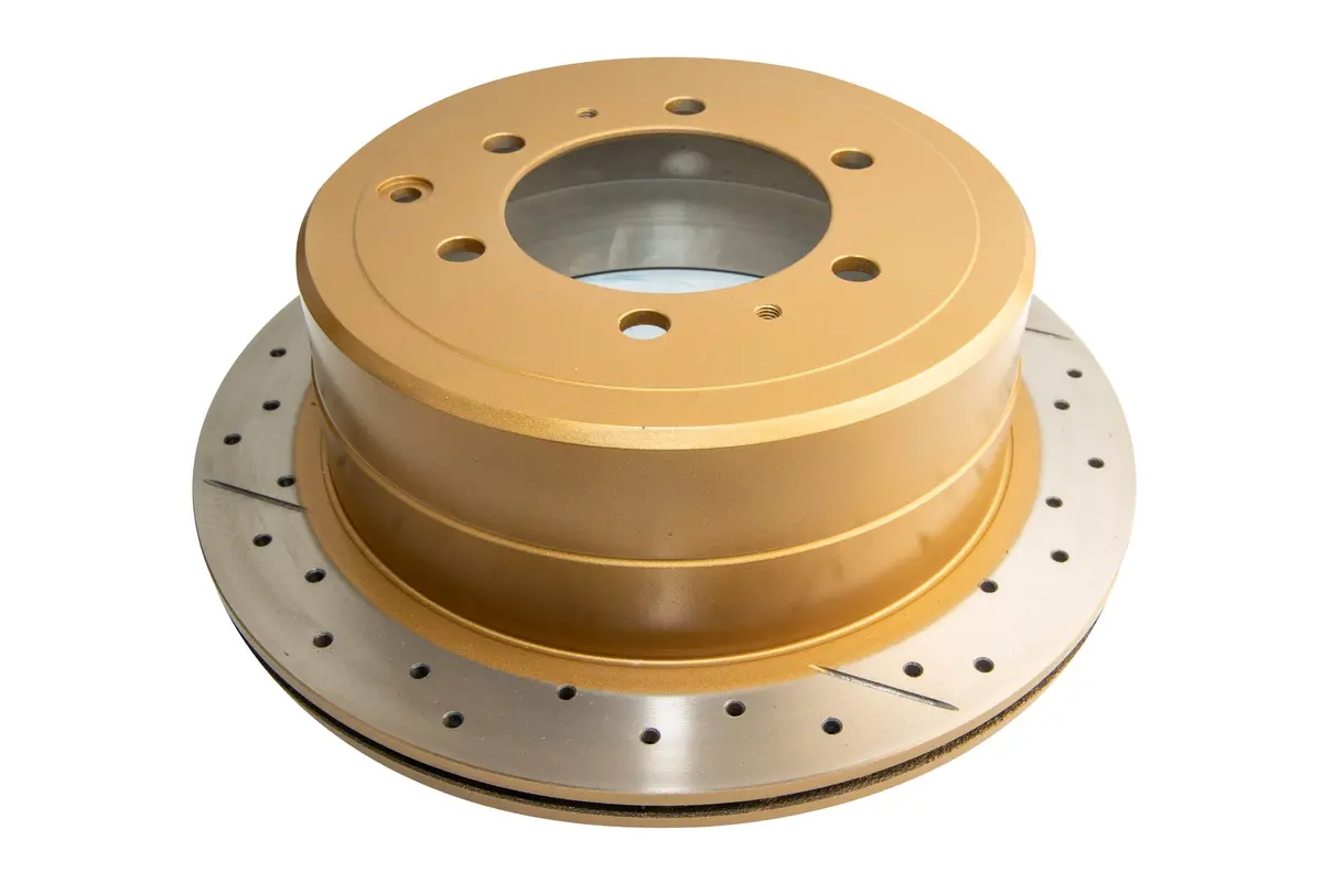 1993-1997 Toyota Land Cruiser | Dba Street Series Gold Cross-Drilled/Slotted Brake Rotor [Rear] | Dba786x 1