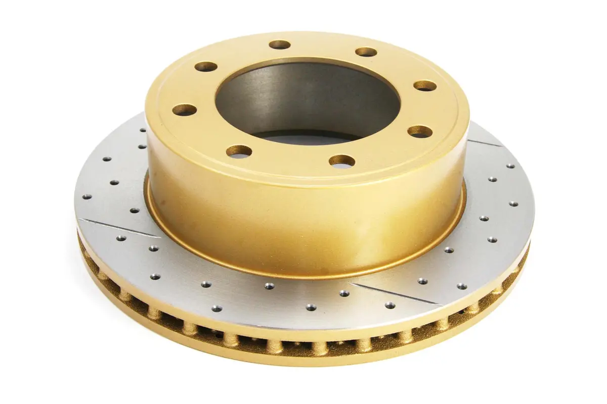 1999-2004 Ford F-250 Super Duty & More | Dba Street Series Gold Cross-Drilled/Slotted Brake Rotor [Rear | Front] | Dba796x 1