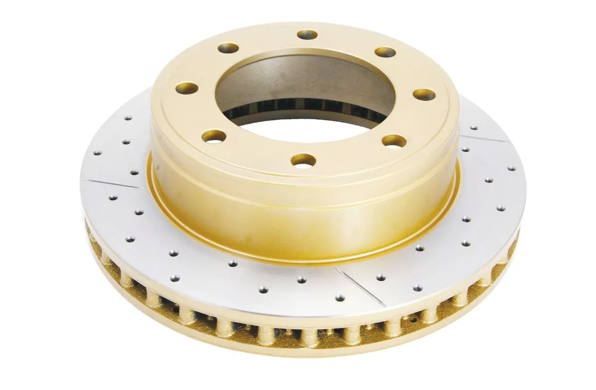 1999-2004 Ford F-250 Super Duty & More | Dba Street Series Gold Cross-Drilled/Slotted Brake Rotor [Rear | Front] | Dba798x 1