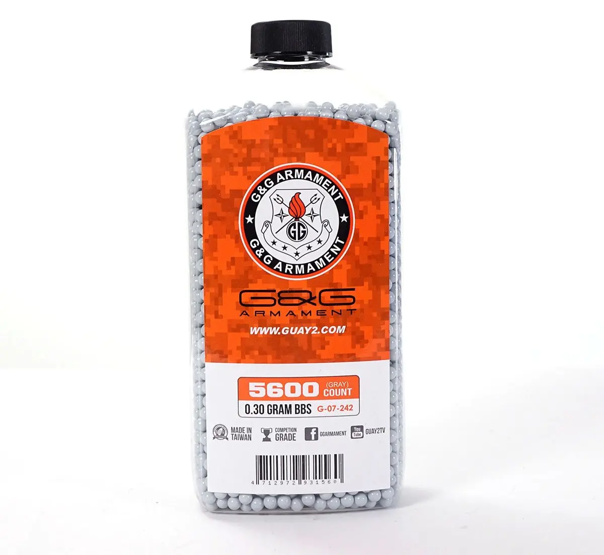 G&G Perfect Non-Bio 0.30G Bb (5600 Rounds Grey) 1