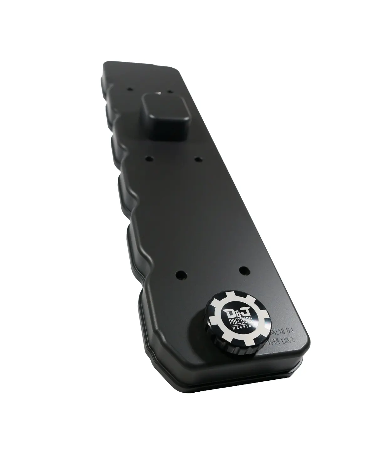 D&J Precision Machine Billet Valve Cover 2006 - Present Year Black Powder Coat 1