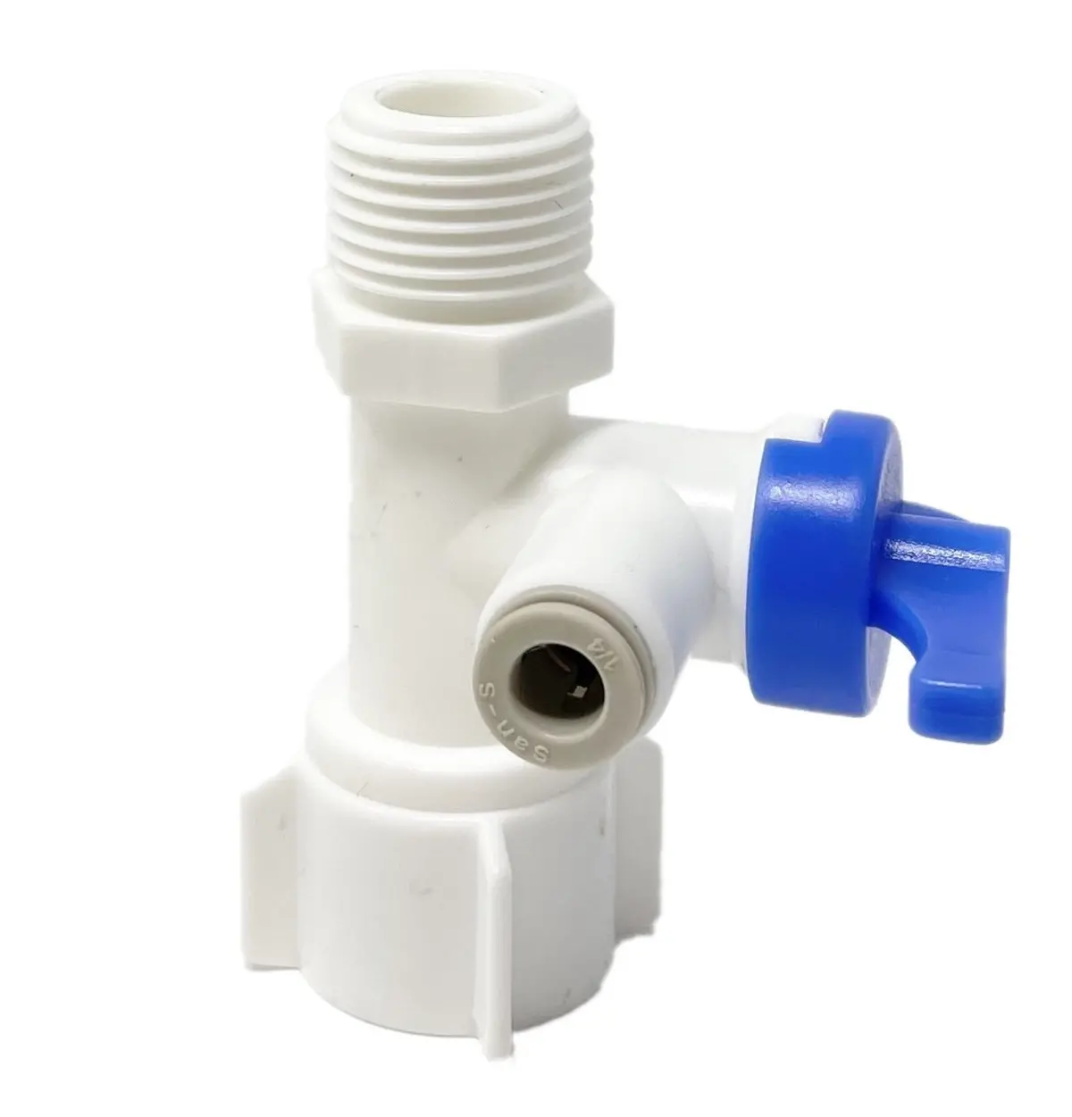 Under Sink Ro Diverter Feed Water Valve (Fits 1/4" Reverse Osmosis Tubing) 1