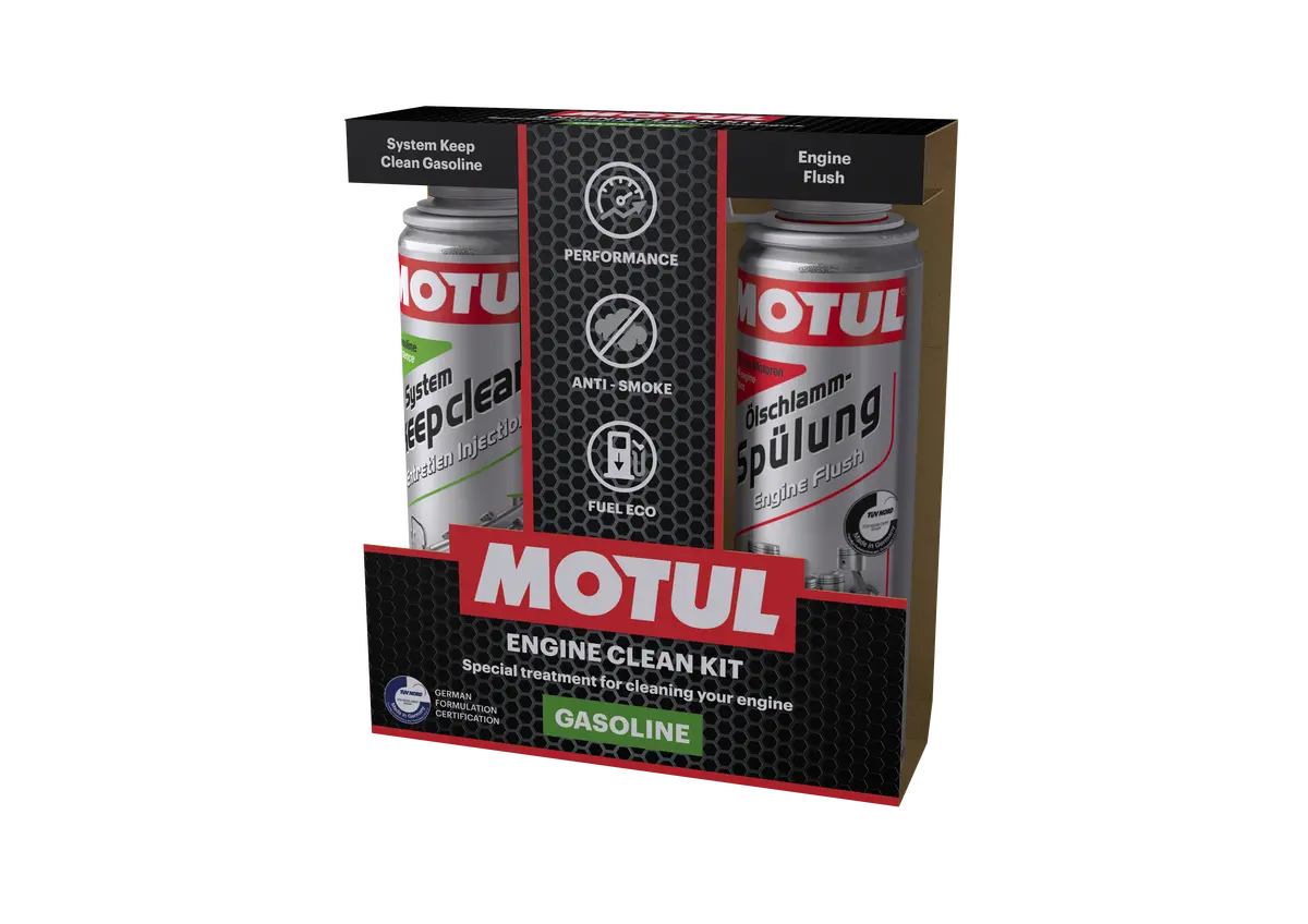 Motul Engine Clean Kit Gasoline 600Ml Engine Oil 1