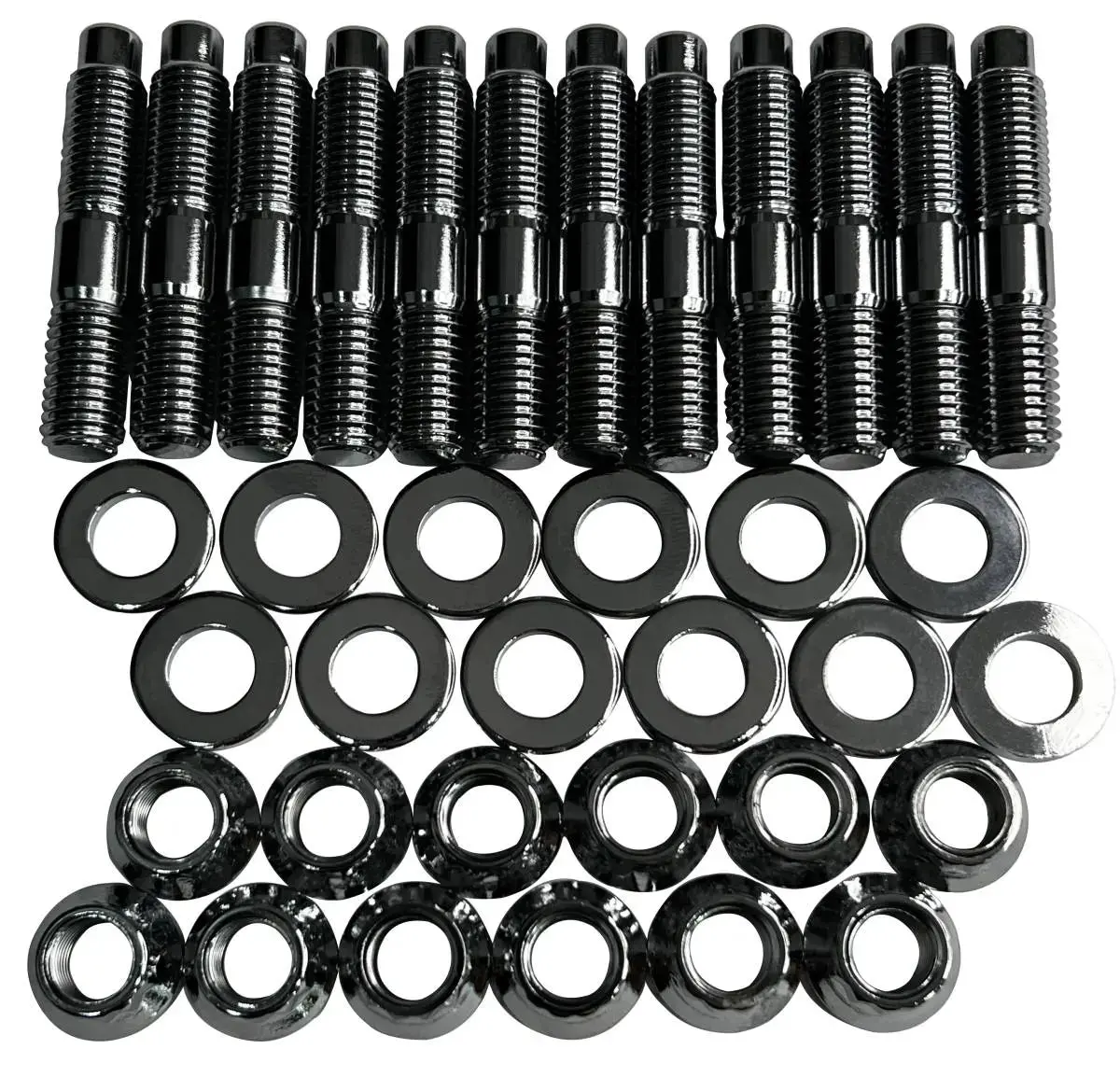 Gator Fasteners 1994-2023 Dodge Ram 5.9L/6.7L Cummins Gator Heavy Duty Exhaust Manifold Stud Kit (Chrome) Emsk5967c-Cr. 1