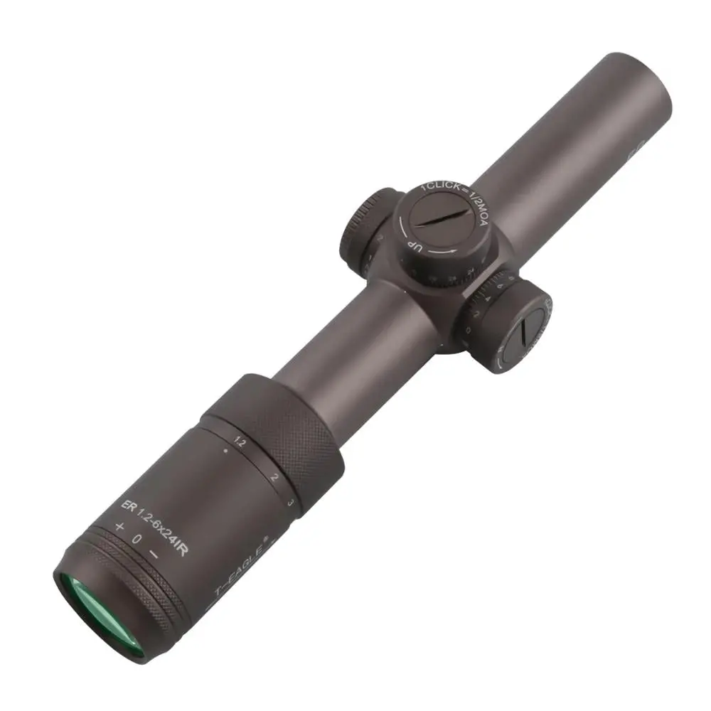T-Eagle Er 1.2-6X24 Illuminated Short Dot Sight (Red / Green) 1