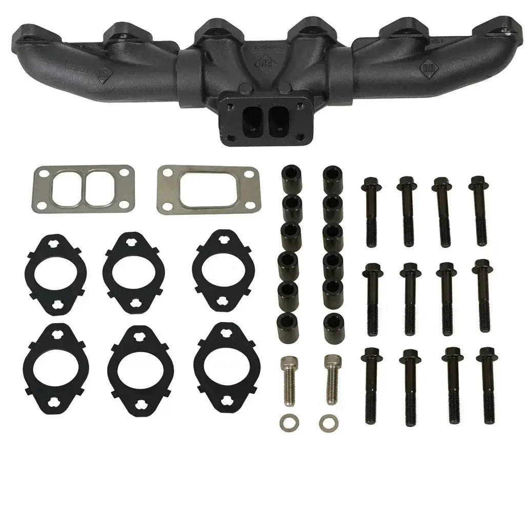 Exhaust Manifold Kit Stock/T3 Dodge 24-Valve 5.9L Cummins 1998.5-2002 1