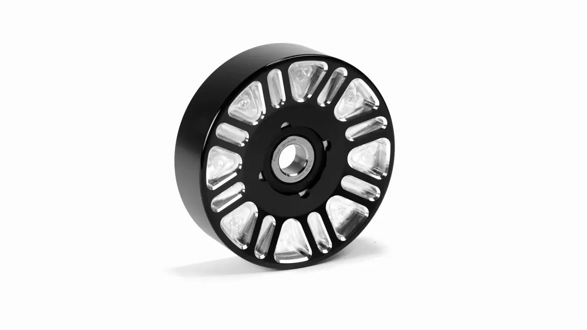 Fleece Performance 2003-2018 Upper Fan Idler For Use With Electric Water Pumps Black Finish Contract Cut Fpe-34658-Blk-Spk 1
