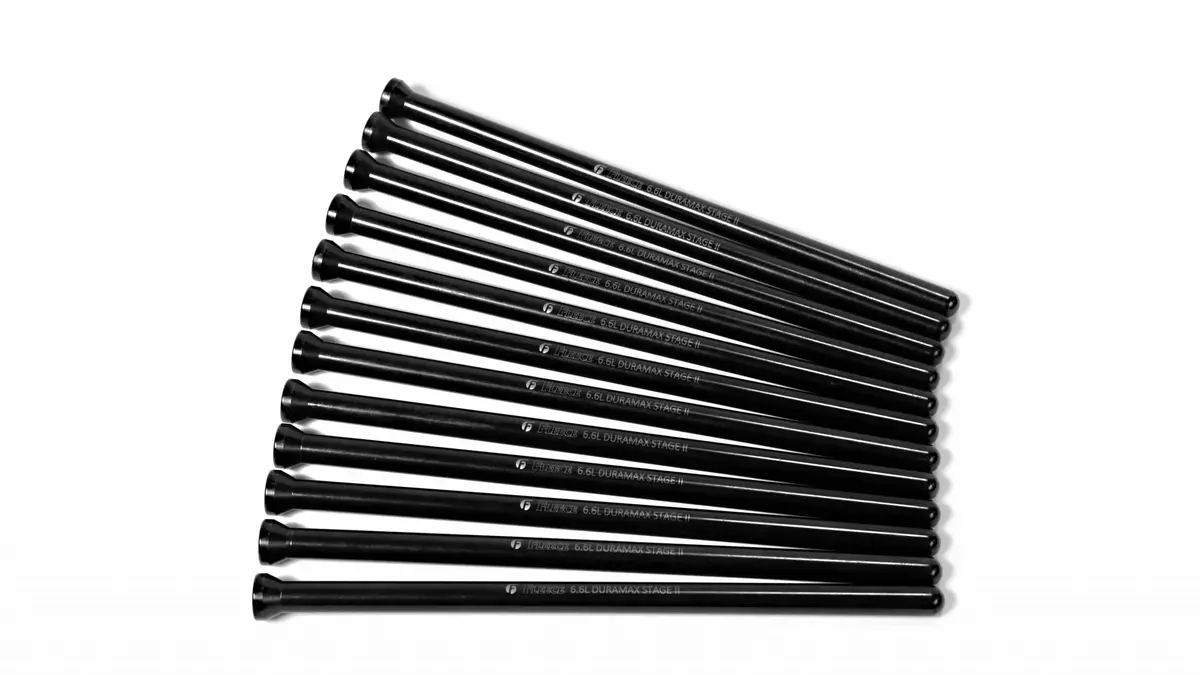 Fleece Performance 6.6L Duramax Stage 2 Pushrods, 0.875 Inch Dia Fpe-Dur-S2-Prod 1
