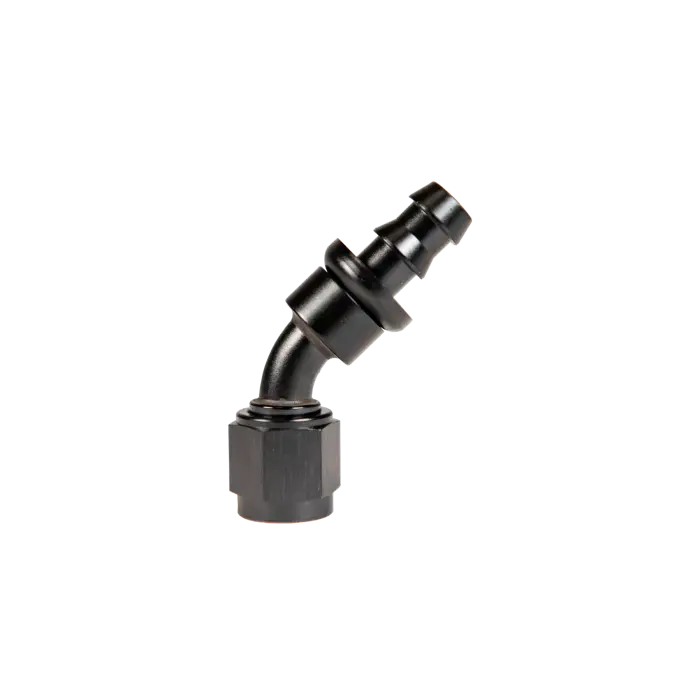 Fleece Performance '-8 45 Degree To Hose Barb Black Fpe-Pl-45-08 1