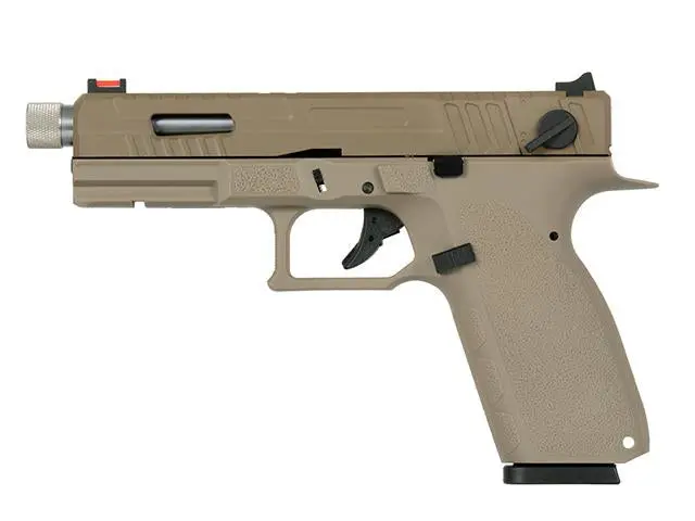 Kjw Kp-13F Gbb Airsoft Pistol (Black / Tan) 2