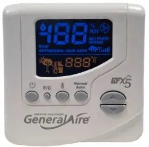 Generalaire Gfx5 - Wi-Fi Capable, Universal, Automatic Humidistat With Manual Mode, Gfi# 7172 1