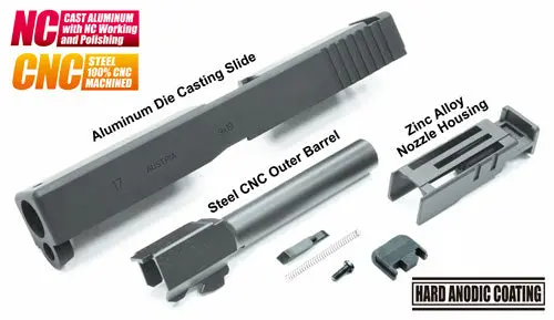 Guarder Aluminum Slide & Steel Barrel Set For Tm G17 (2018 Version/Black) 1