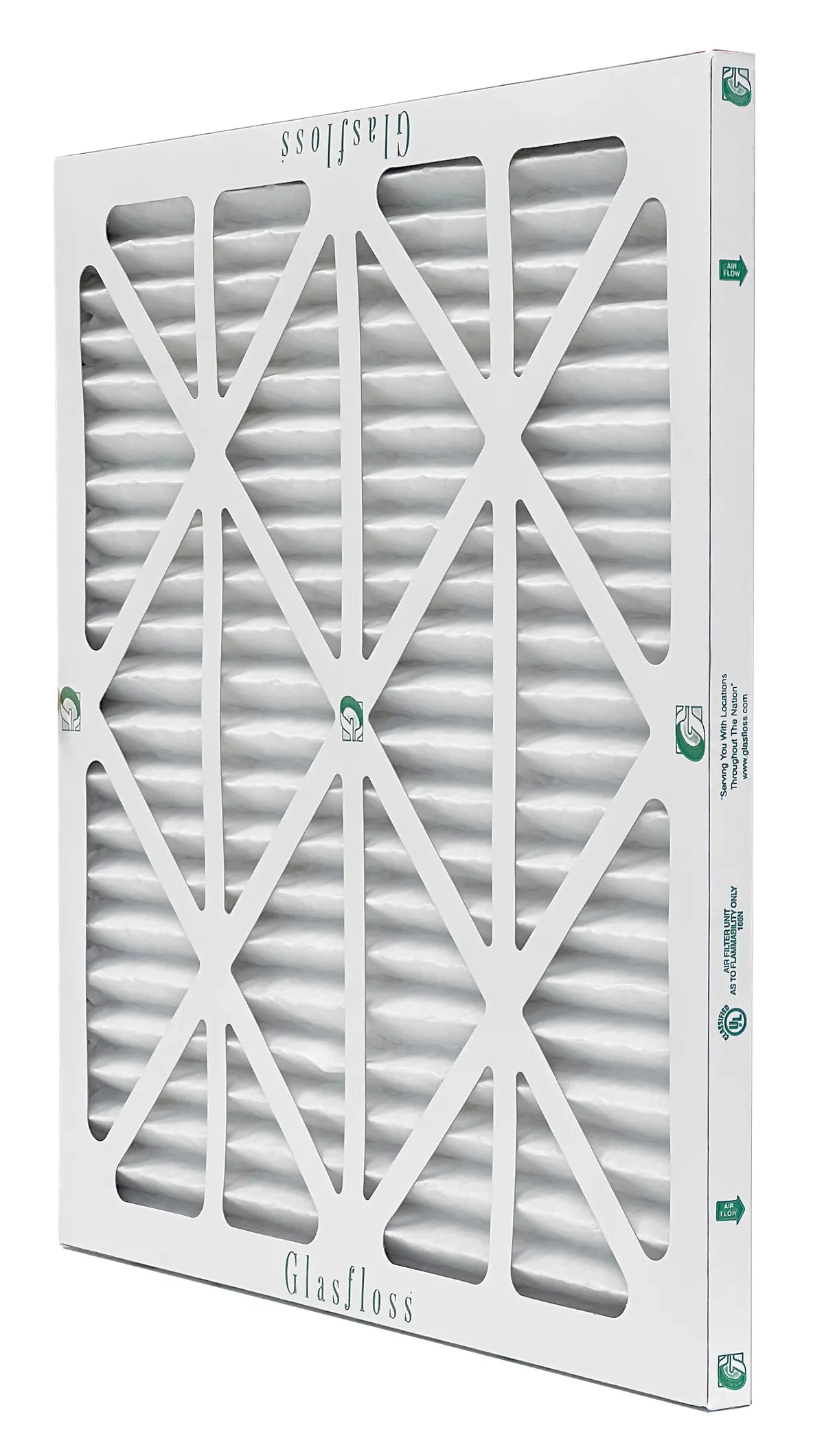 Glasfloss Zlp16201 - 16" X 20" X 1" Z-Line Pleated Air Filter, Merv 10 1