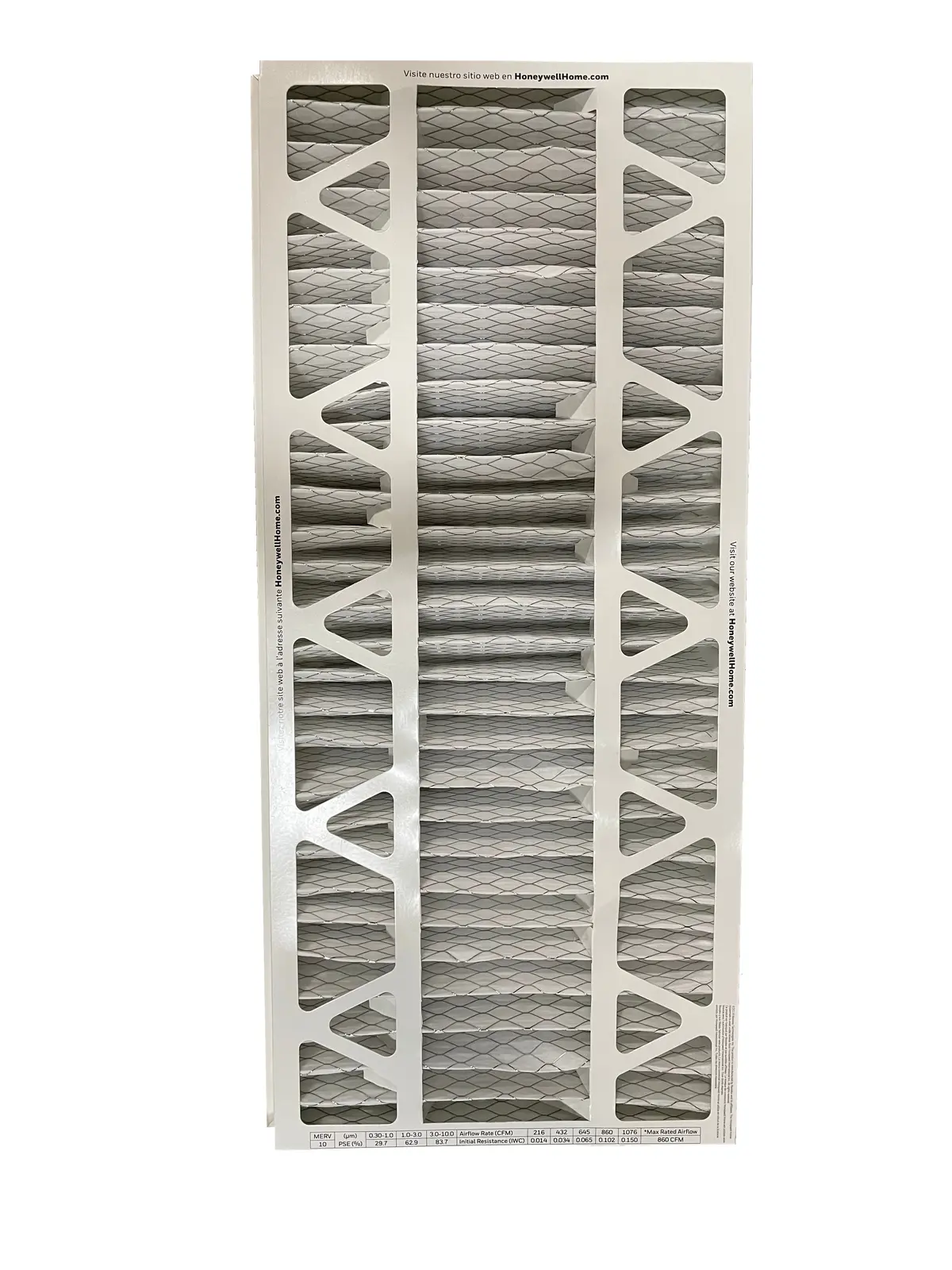 Honeywell Fc40r1169 - 14" X 30" X 3" Return Grille Pleated Air Filter, Merv 10 1