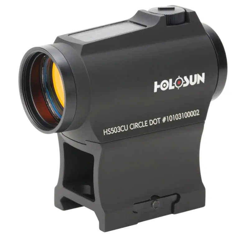 Holosun Hs503cu Solar Circle Micro Red Dot Sight (2 Moa Dot, 65 Moa Circle) 1