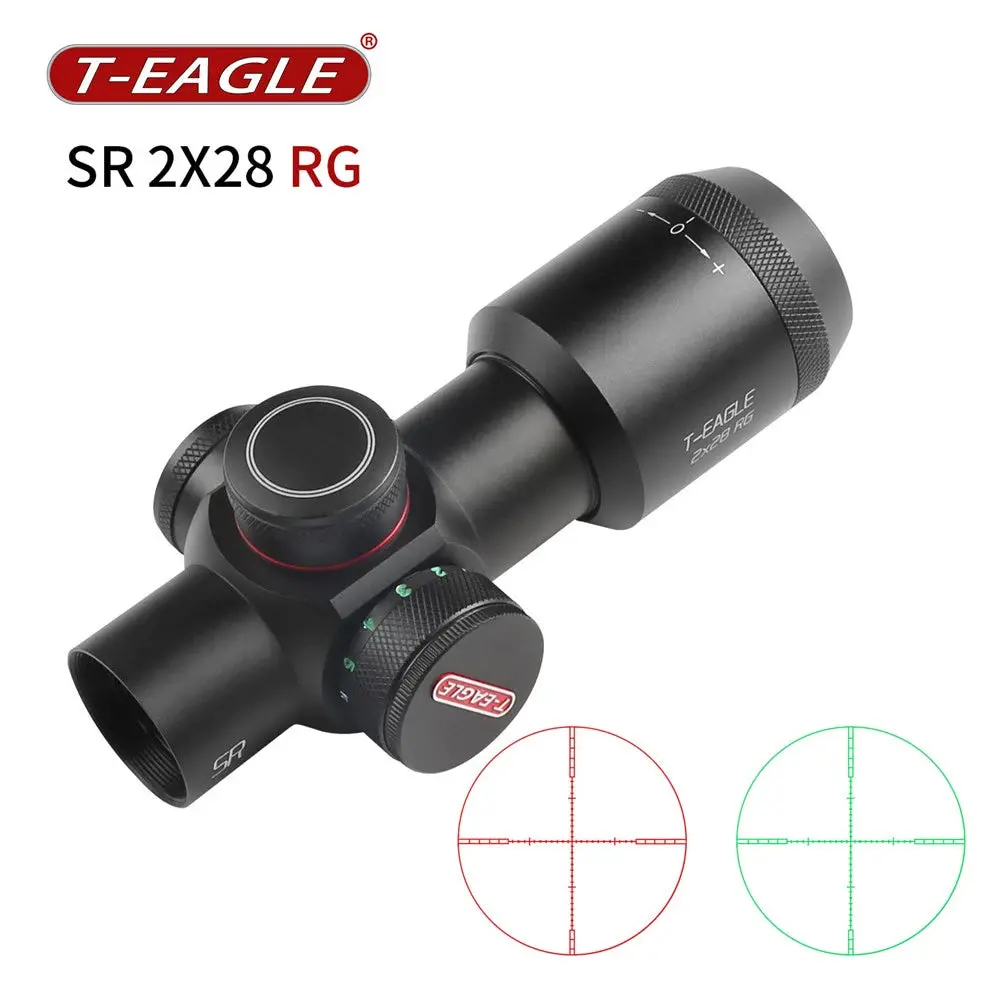 T-Eagle Sr 2X28rg Illuminated Fixed Scope Sight (Red / Green) 1