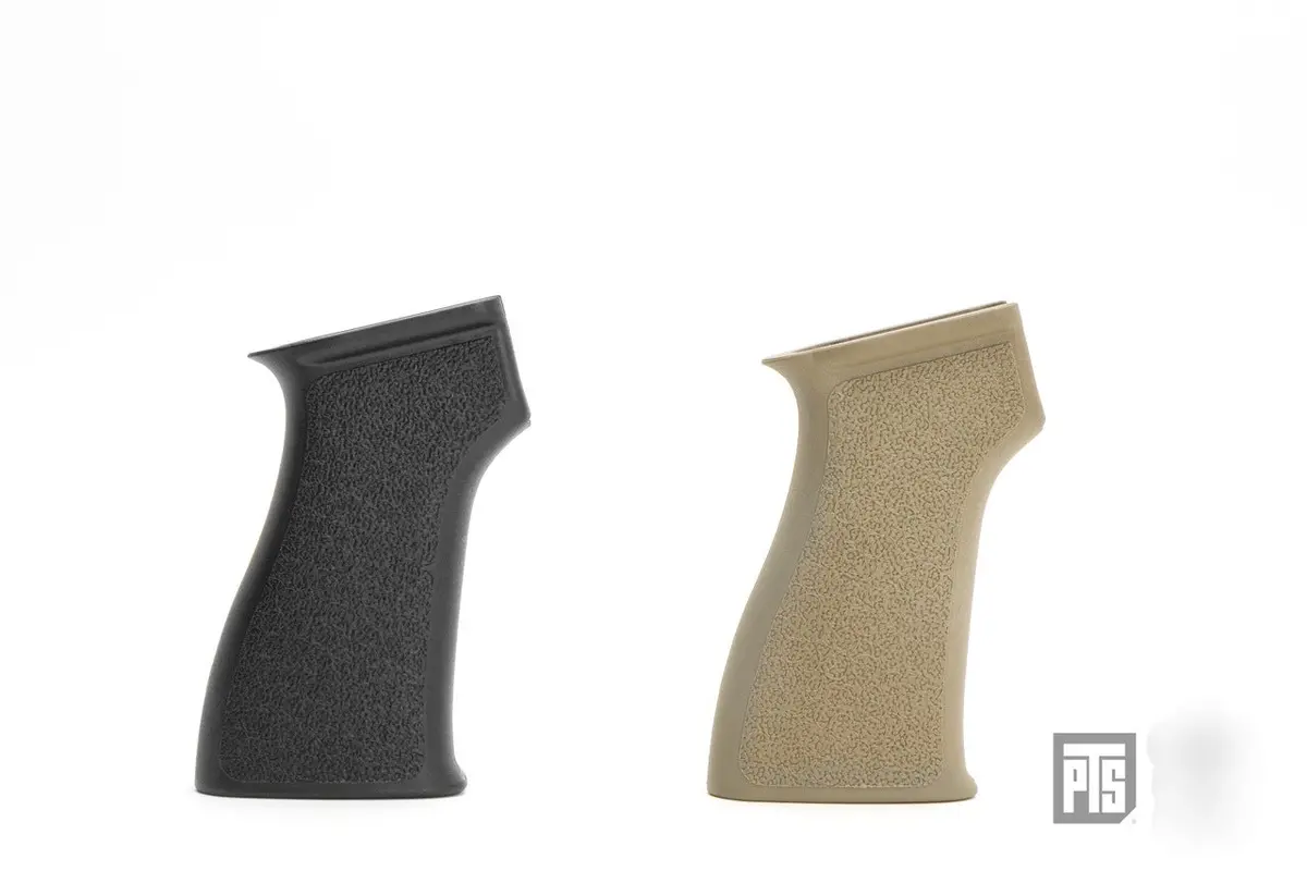Pts Ak Battle Grip For Gbb (Black / Tan) 1
