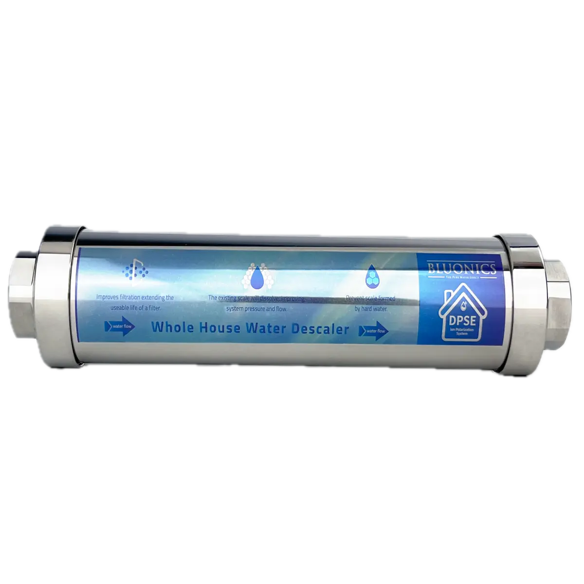 Bluonics Whole House Water Conditioning And Descaler, Alternative To Softener, Salt-Free Hard Water Conditioner, Anti-Scaling, Prevents Limescale, Corrosion & Deposits 1