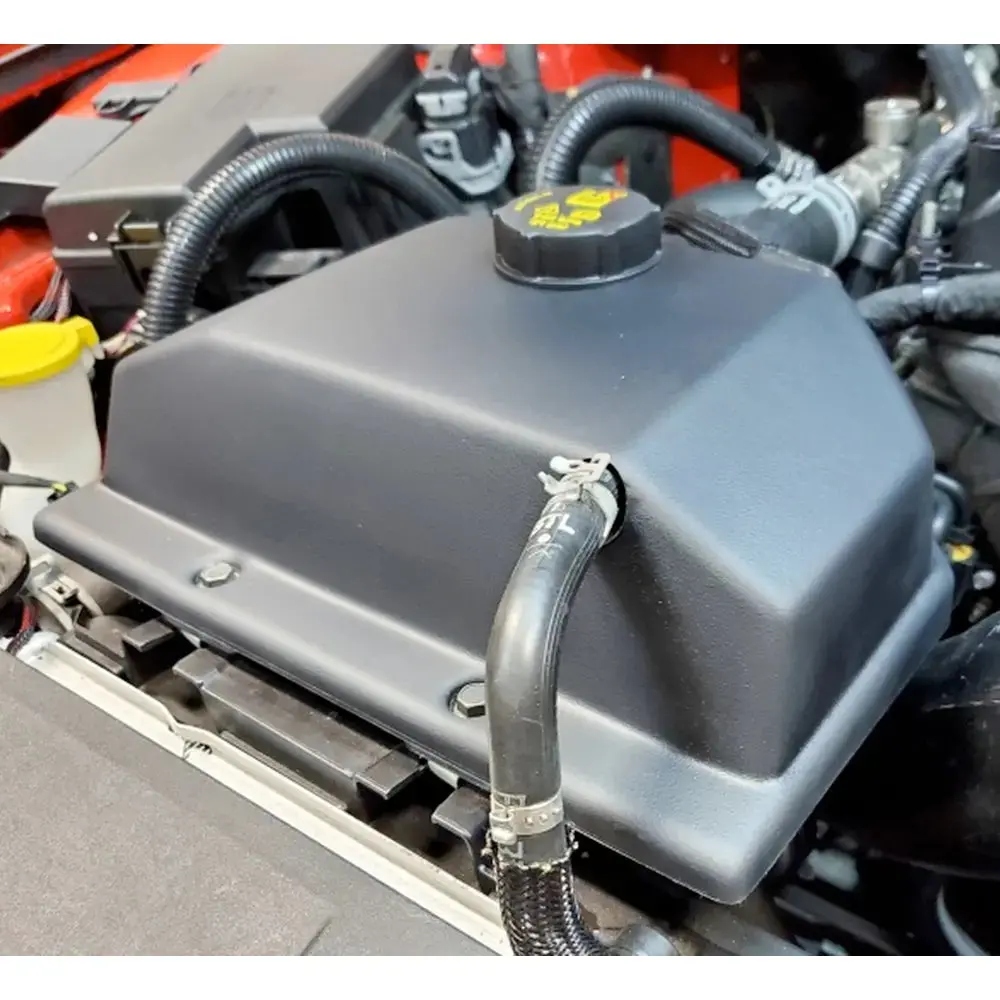 S&B Filters Jlt Coolant Tank Cover Textured Black 2015-2021 Mustang-All Jltctc-Fm15 1