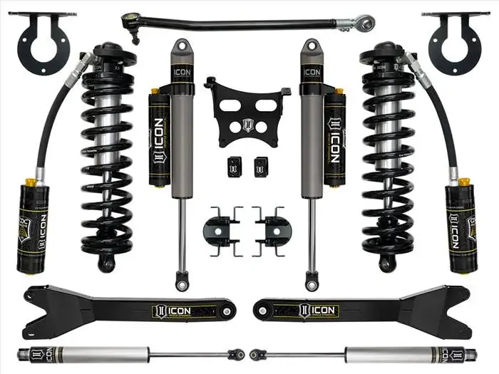 Icon 2023-2024 Ford F-250/F-350 Super Duty 4Wd 2.5-3" Lift Stage 4 Coilover Conversion System With Radius Arms K63164r. 1