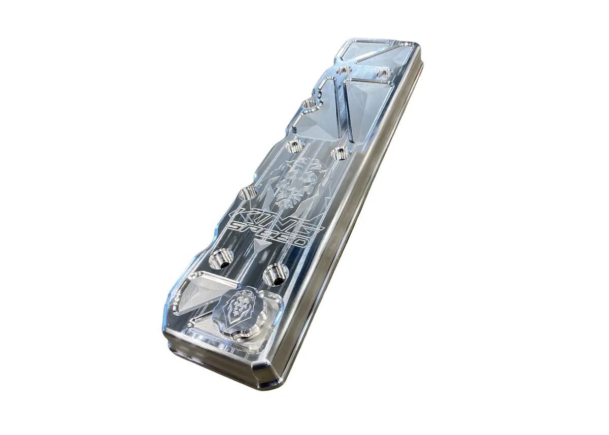 Kingspeed Billet Valve Cover 06+ Cummins Raw Engraved 1