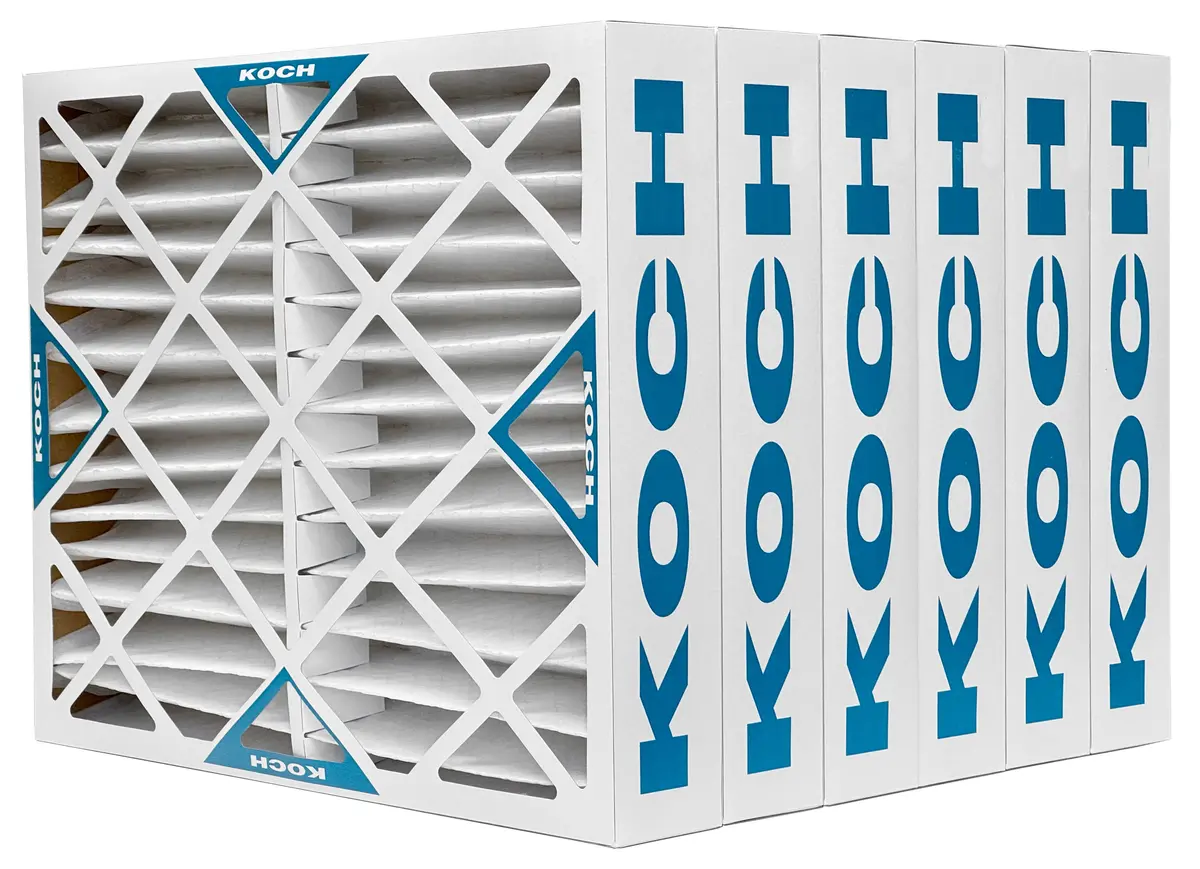 Koch 102-700-028 - 20" X 20" X 4" Pleated Air Filter, Merv 8 4