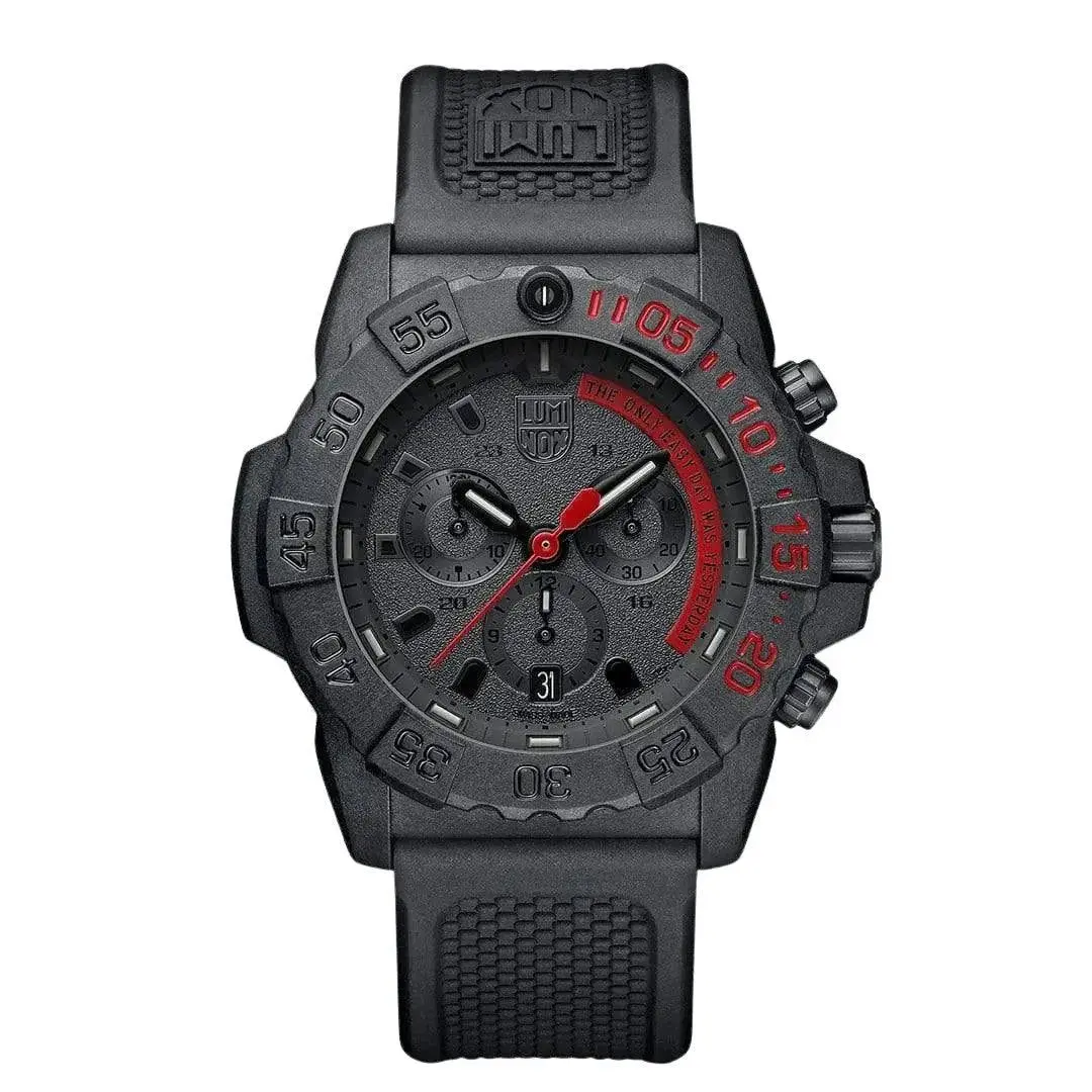 Luminox Navy Seal Steel 3580 Series Chronograph Watch Black/Red Xs.3581.Ey 1