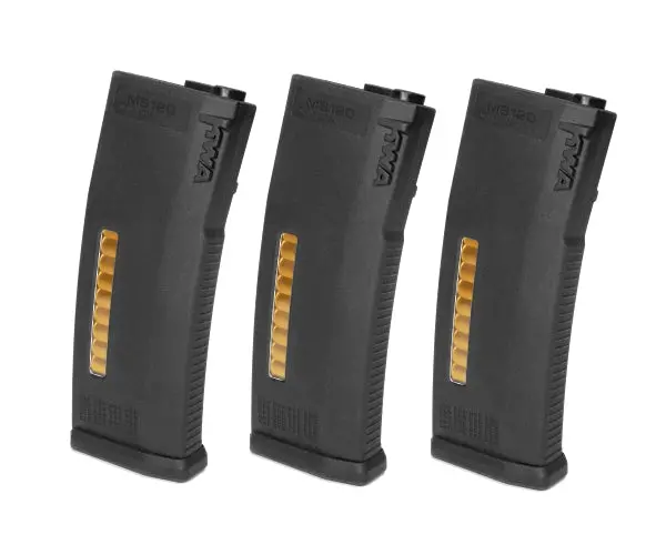 Kwa Ms120 Aeg Mid-Cap Magazines (3-Pack) 1