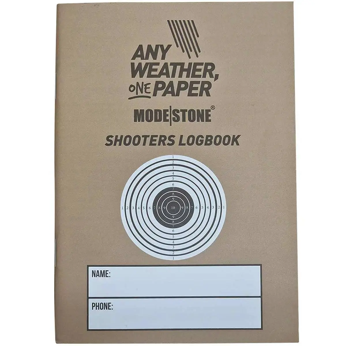 Modestone Shooters Waterproof A6 Logbook 1