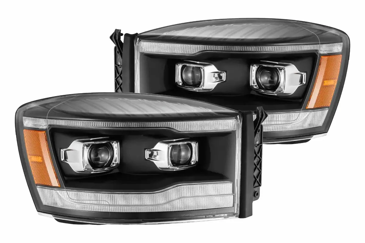 Morimoto Dodge Ram (06-08): Alpharex Luxx Headlights 1