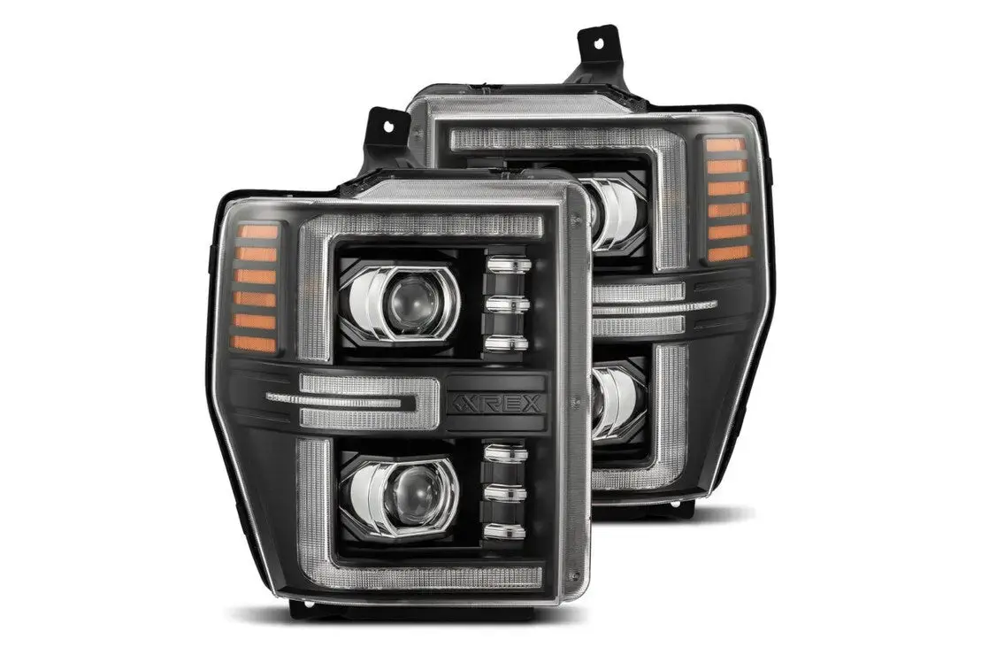 Morimoto Ford Super Duty (08-10): Alpharex Luxx Headlights Led Projector Headlights 1