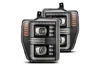 Morimoto Ford Super Duty (08-10): Alpharex Pro Headlights Halogen Projector Headlights 1