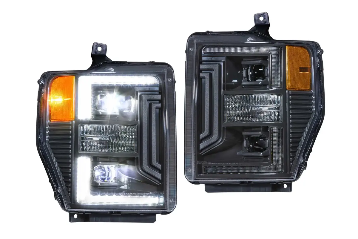 Morimoto Ford Super Duty (08-10): Xb Hybrid Led Headlights Plug-N-Play Led Headlights 1