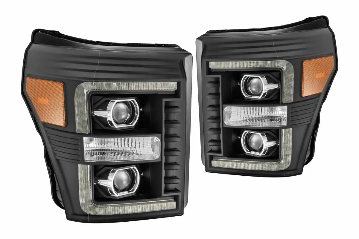 Morimoto Ford Super Duty (11-16): Alpharex Pro Headlights Halogen Projector Headlights 3