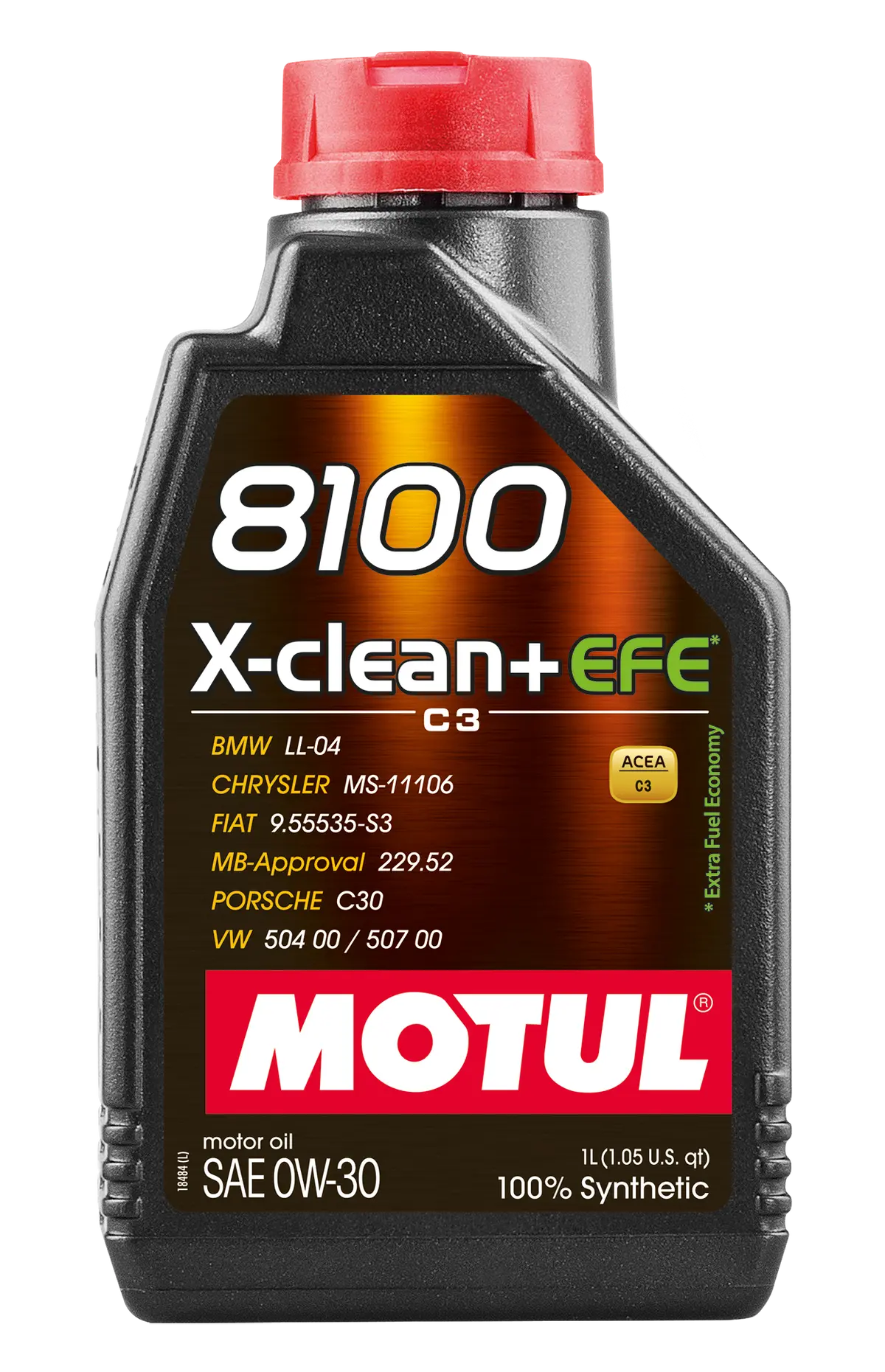 Motul 8100 X-Clean + Efe 0W30 Engine Oil 1