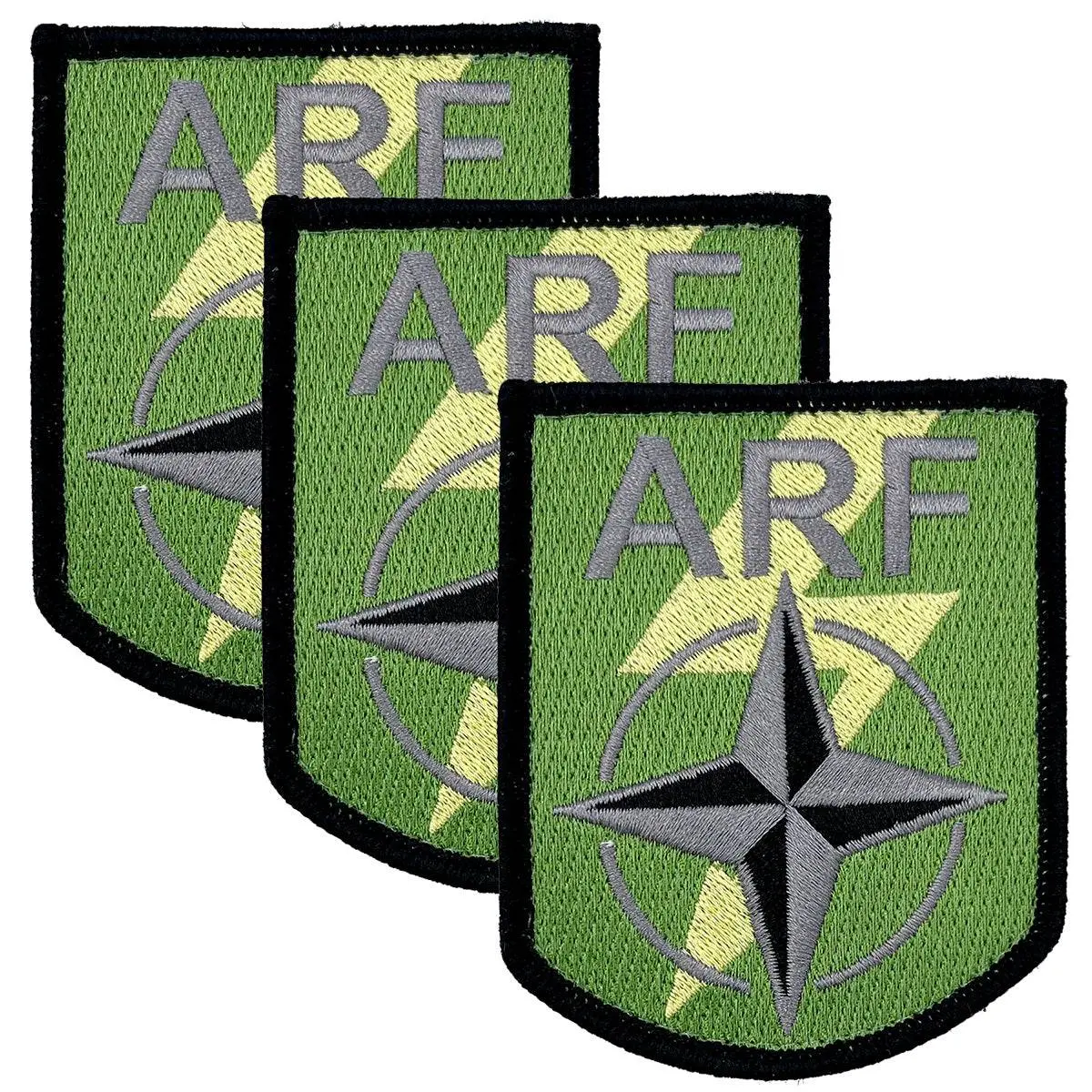 Nato Allied Reaction Forces (Arf) Hook & Loop Trf Badge 2