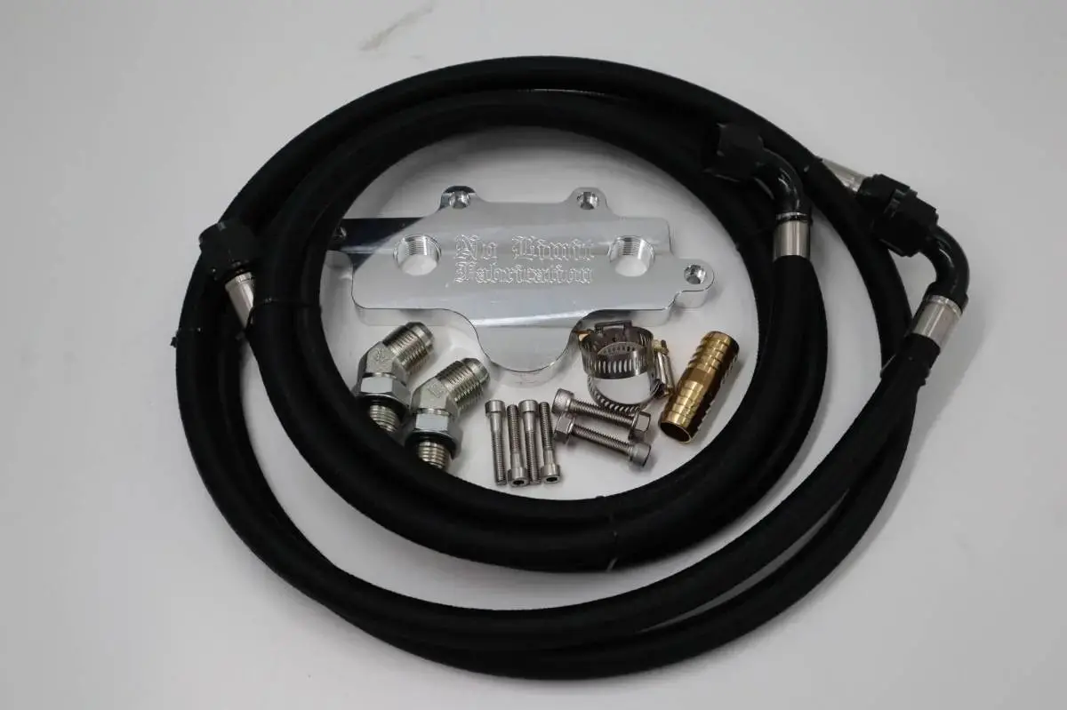 No Limit Fabrication 67Ocrk 6.7L Powerstroke Oil Cooler Relocation Kit Powerstroke 2011-2016 1