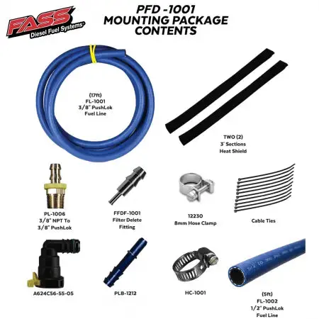 Fass Pfd1001 Powerstroke Filter Delete Kit 1