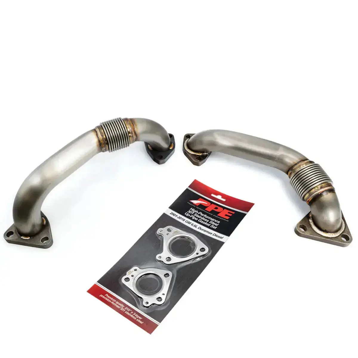 Ppe 2001-2004 (Fed/2001 Ca) Gm 6.6L Duramax Oem Length Replacement High Flow Up-Pipe Kit 1