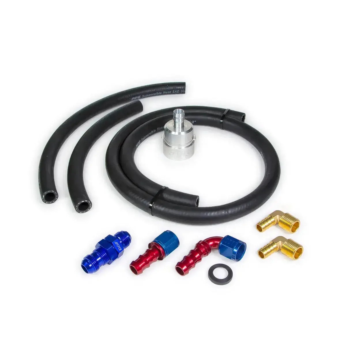 Ppe 2001-2005 Gm 6.6L Duramax Billet Aluminum Fuel Pickup With Lift Pump Fittings, Hose And Clamps 1