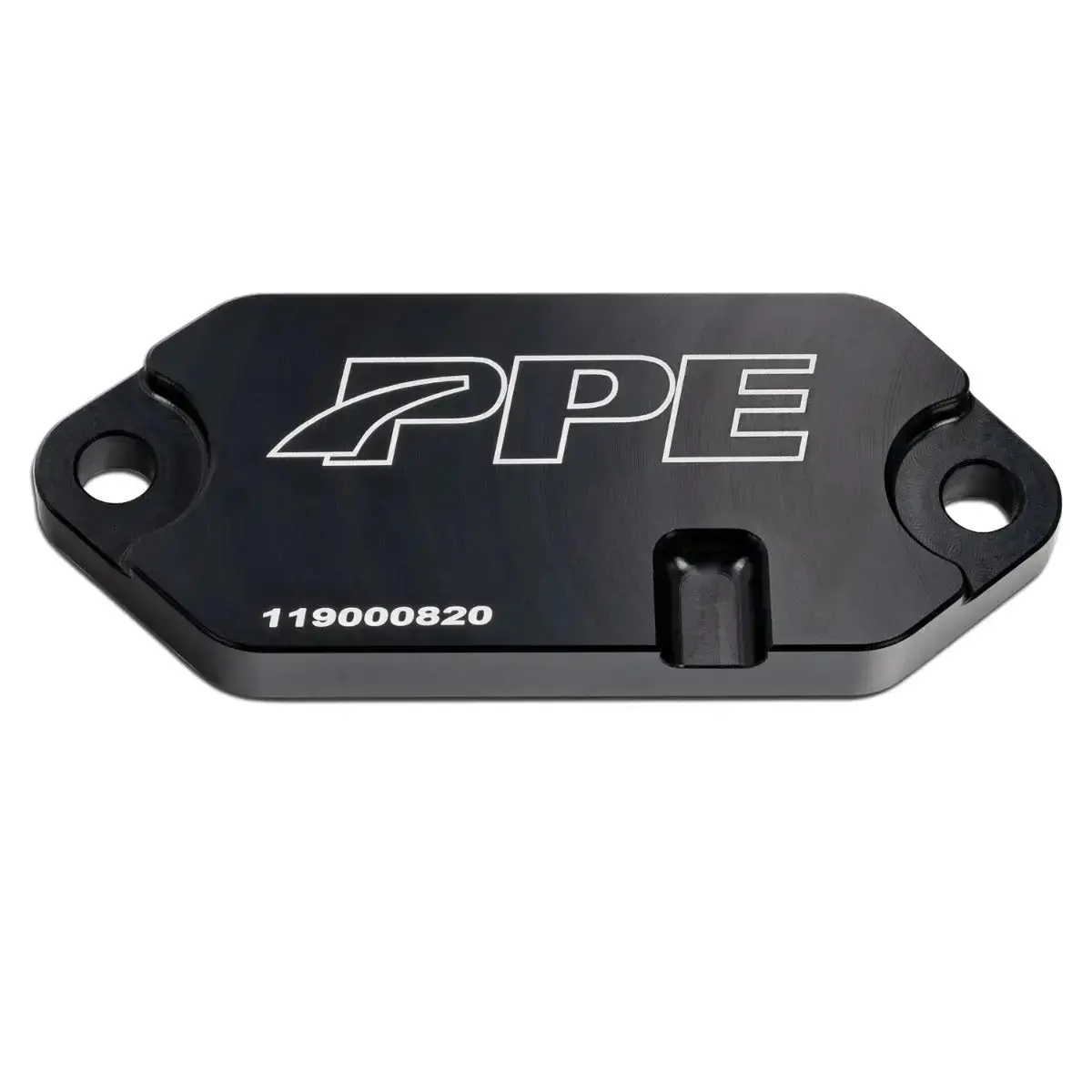 Ppe 2001-2024 Gm 6.6L Duramax Coolant Block-Off Plate - Billet Aluminum - Black 1