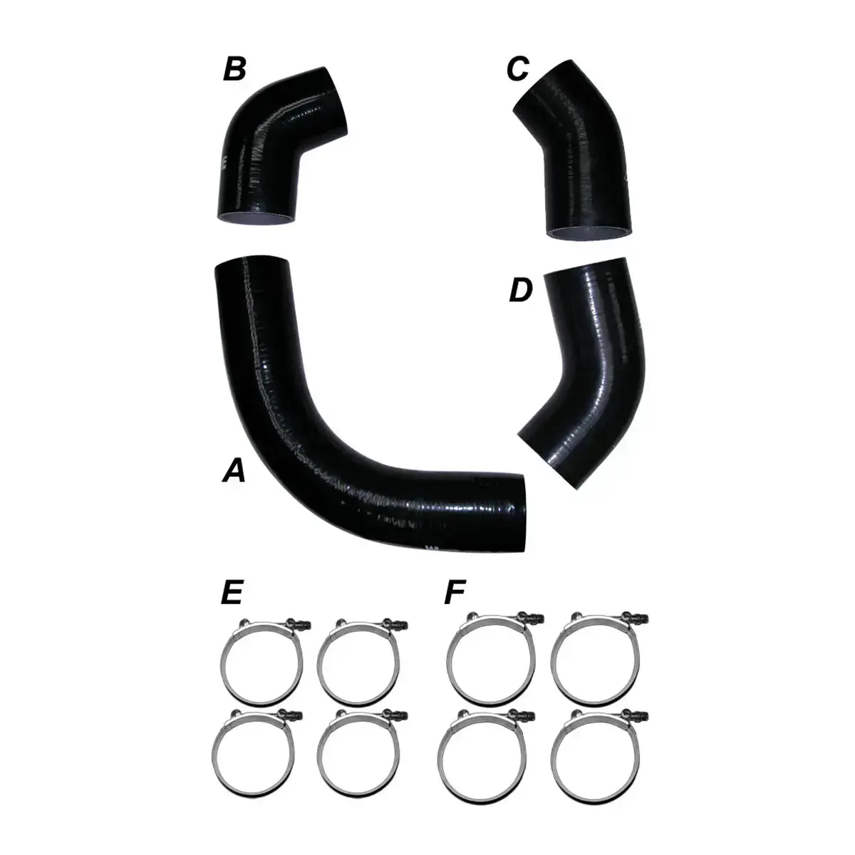 Ppe 2001 Gm 6.6L Duramax Lb7 Intercooler Piping Silicone Hose Kit 1
