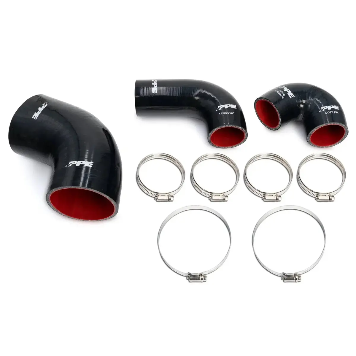 Ppe 2019-2024 Gm 3.0L Duramax Air Box Outlet And Intercooler Silicone Hose Kit 1