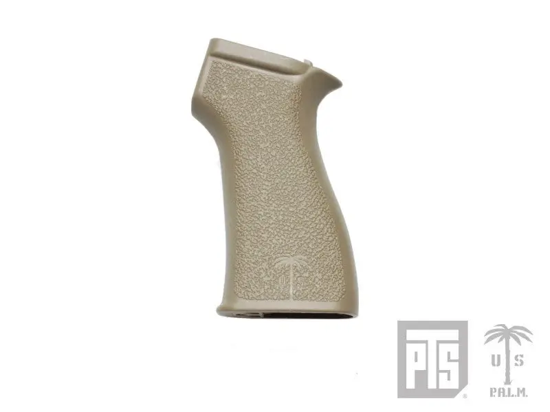 Pts Us Palm Ak Grip For Aeg (Black / Tan) 2