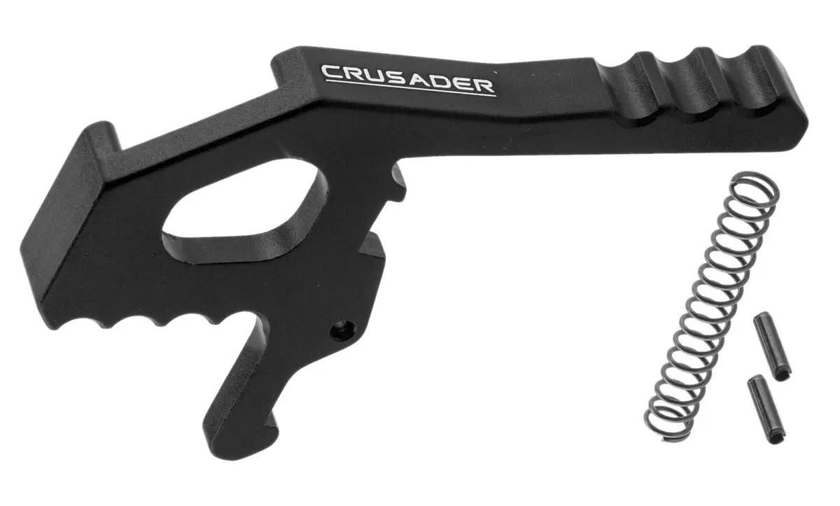 Tactical Crusader Charging Handle Latch (Black / Red) 1