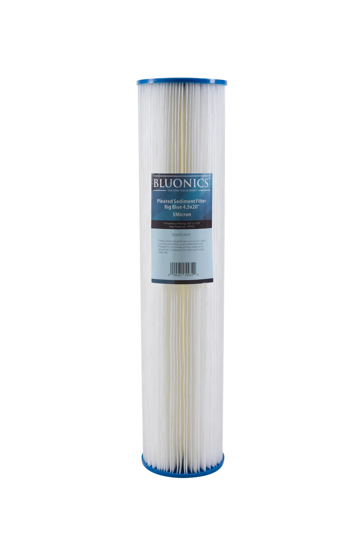 Big Blue Pleated Sediment Water Filters 10 Washable 4.5 X 20" Cartridges 5 Micron 2