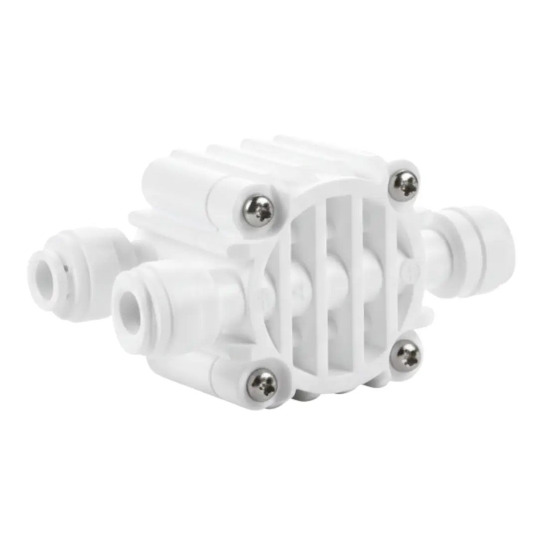 Bluonics Auto Shut Off Valve 1/4" Tube Compression Connect For Reverse Osmosis Water Filtration System 1